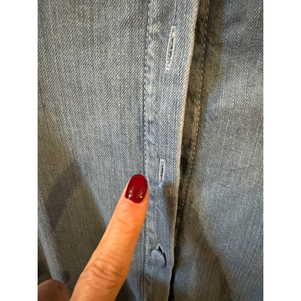 Reformation Anthropologie Sebastien Denim Midi Dress - Size 6 - Picture 8 of 11